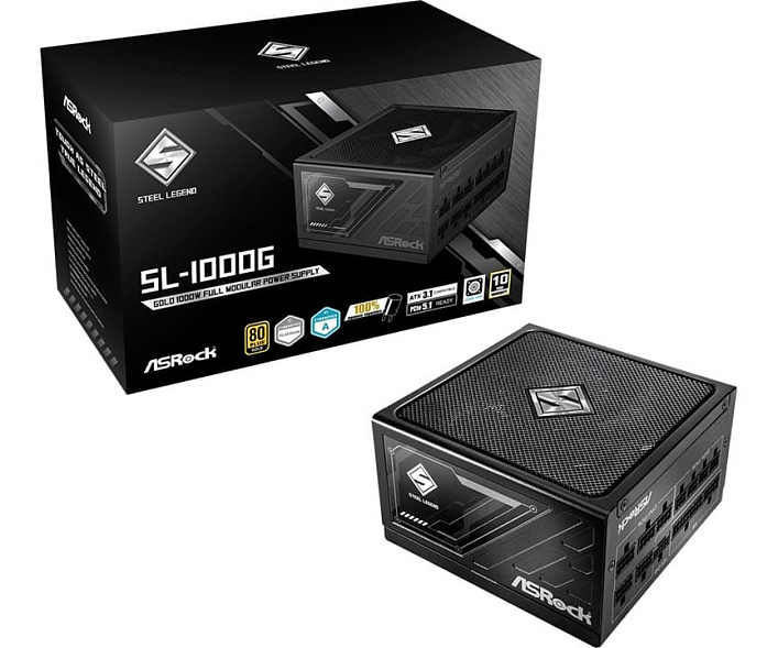 Блок питания ASRock Steel Legend Gold 1000W Black