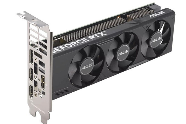 ASUS выпустила низкопрофильную GeForce RTX 4060 LP BRK с тремя вентиляторами