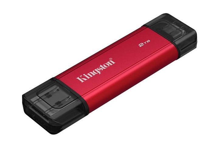 Портативный накопитель Kingston Dual подключается к системам при помощи USB-A и USB-C