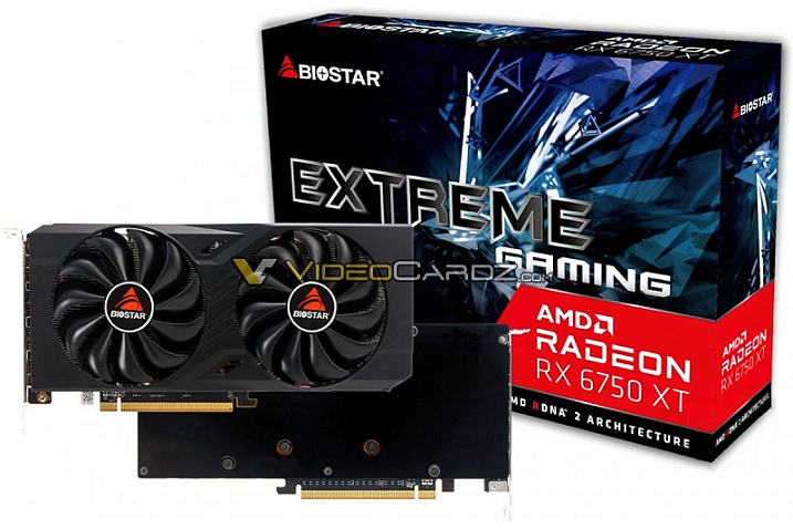 BIOSTAR готова к выпуску видеокарт Radeon RX 6650 XT и RX 6750 XT
