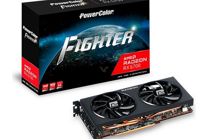 PowerColor выпустила видеокарту Radeon RX 6700 Fighter