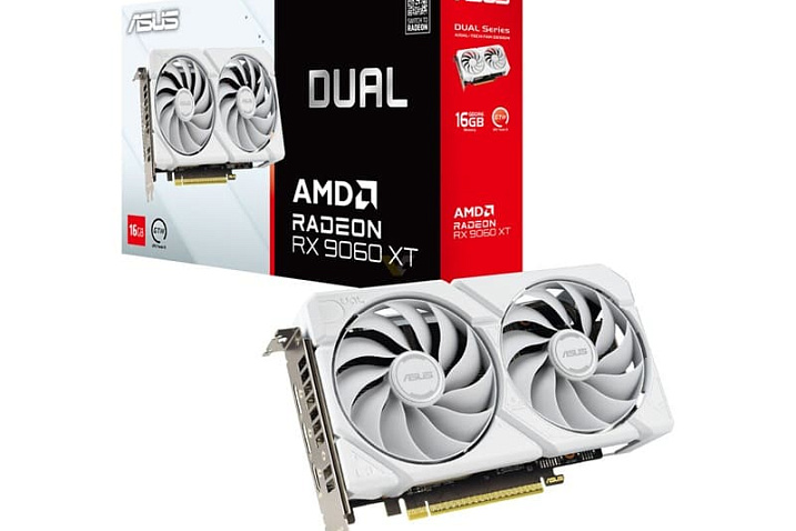 Radeon RX 9060 XT теперь тоже входит в серию ASUS Dual White