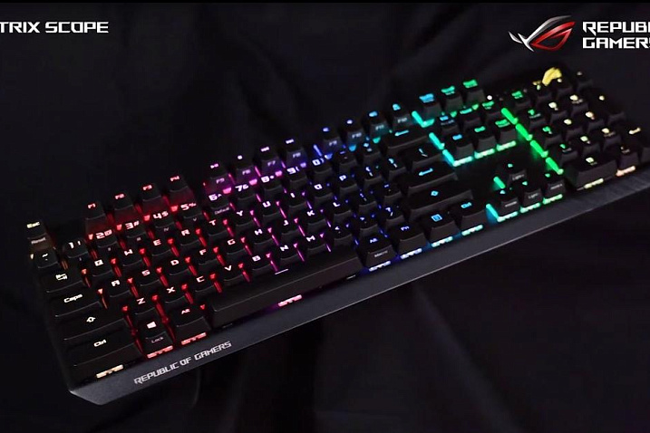 ASUS анонсировала клавиатуру серии ROG Strix Scope
