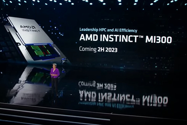 AMD показала ускоритель Instinct MI300 с центральными и графическими ядрами