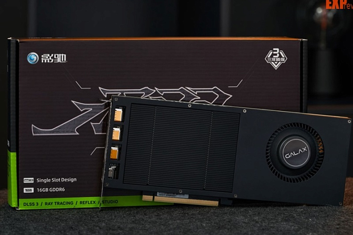 Турбинное охлаждение однослотовой GALAX GeForce RTX 4060 Ti 16GB очень сильно шумит
