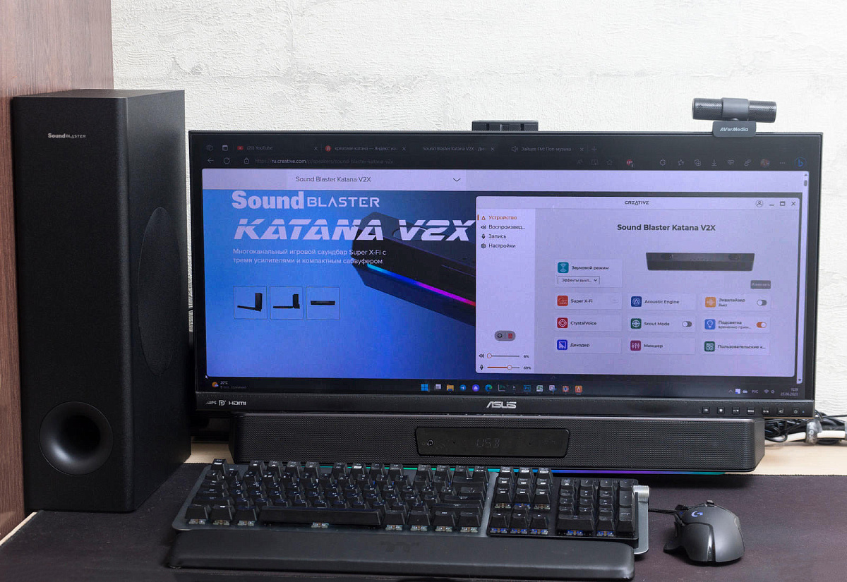 Обзор саундбара Creative Sound Blaster Katana V2X — i2HARD