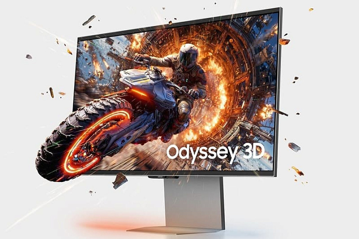 Samsung Odyssey 3D G90XH является первым в мире 3D-монитором с разрешением 6К