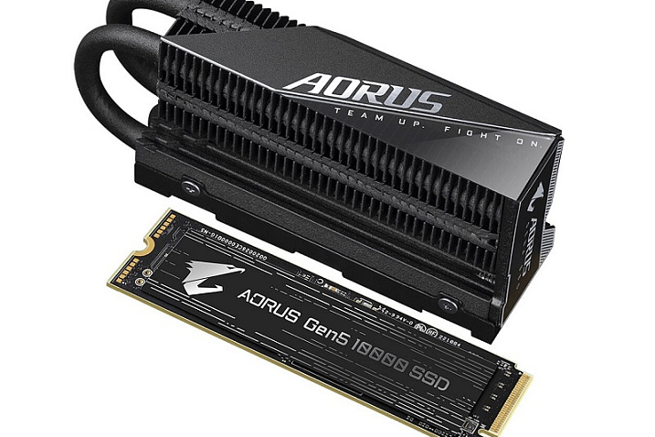GIGABYTE официально представила накопитель AORUS Gen5 10000 с PCIe 5.0