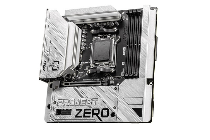 MSI выпустила материнскую плату B650M Project Zero с разъемами на обратной стороне