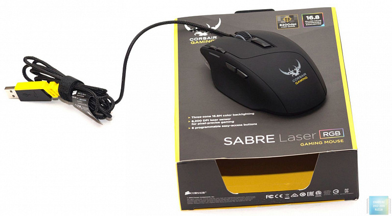 Обзор геймерской мыши Corsair Gaming Sabre Laser RGB (CH-9000090-EU)