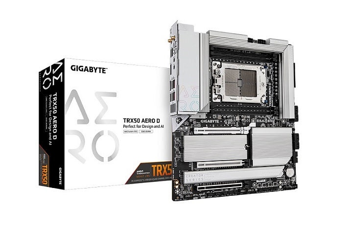 GIGABYTE TRX50 AERO D – первая материнская плата для AMD Threadripper 7000