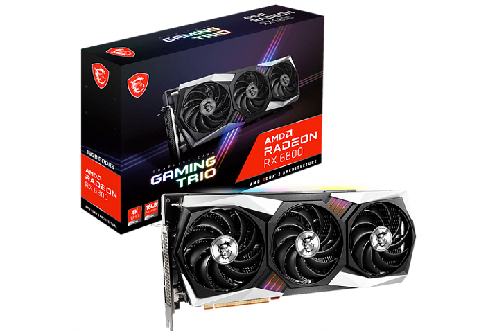 MSI представила видеокарты Radeon RX 6800/XT GAMING TRIO