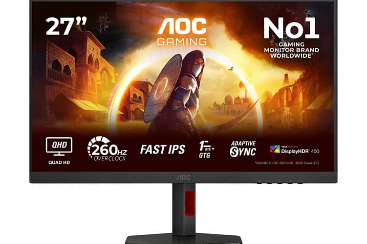 AOC показала игровой монитор GAMING Q27G4ZRAD/01 с Quad HD и 260 Hz