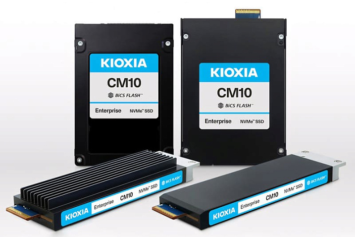 KIOXIA анонсировала первую серию накопителей с PCI Express 6.0 объёмом до 61.44 Тбайта