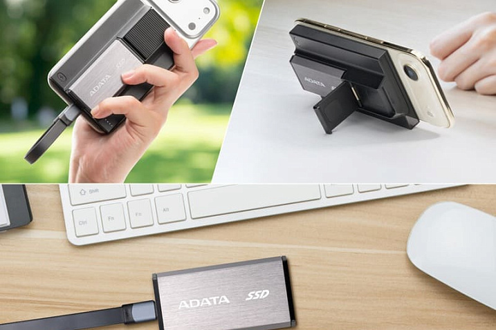ADATA объединила SSD и повербанк в устройство SR800, предназначенное для смартфонов