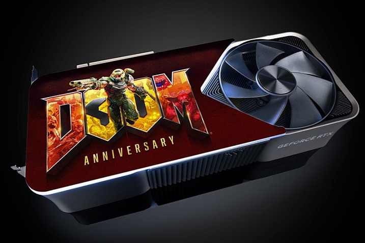 NVIDIA отмечает 30-летие DOOM розыгрышем GeForce RTX 4090 с уникальным бэкплейтом