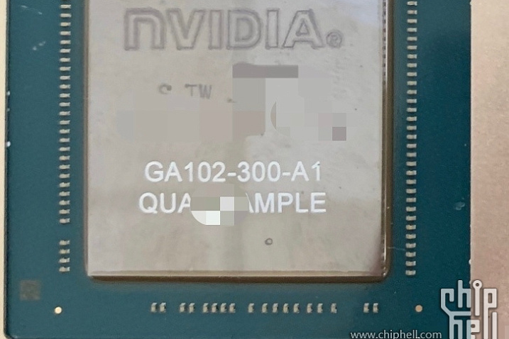 Первое изображение графического процессора видеокарты NVIDIA GeForce RTX 3090