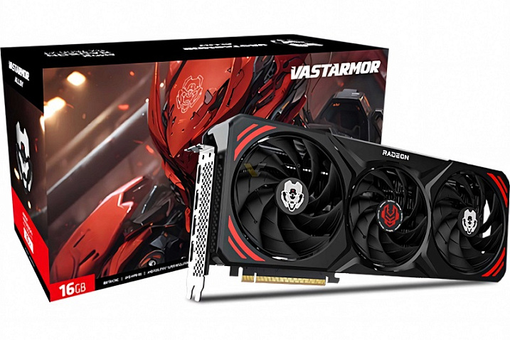 Вентиляторы видеокарт VASTARMOR Radeon RX 7800/7700 XT Alloy оснащены необычной подсветкой