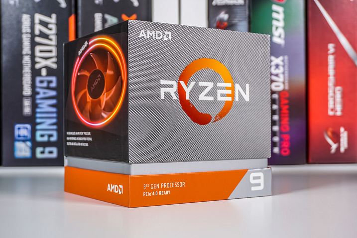 Процессор AMD Ryzen 9 3900 работает на частоте до 4,2GHz при тепловыделении 65Вт