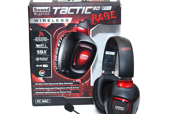 Обзор игровой гарнитуры Creative Sound Blaster Tactic3D Rage Wireless V2.0