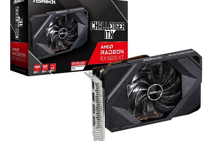 ASRock Radeon RX 6600 XT Challenger ITX предназначена для компактных сборок