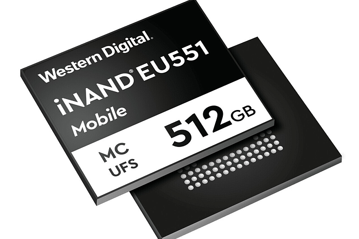 Western Digital выпускает модули iNAND MC EU551 для 5G смартфонов