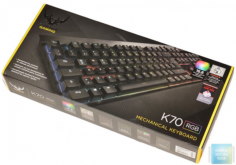 Клавиатура для любителей яркой жизни. Обзор Corsair K70 RGB