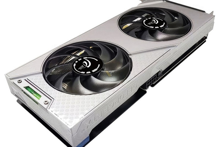В кожух ASL GeForce RTX 4060 интегрирован строительный уровень