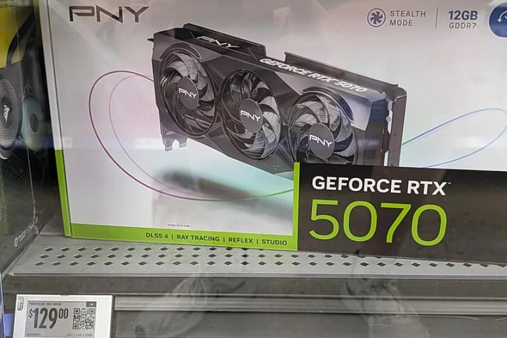 Магазин совершил маленькую ошибку, из-за которой продал GeForce RTX 5070 за $129