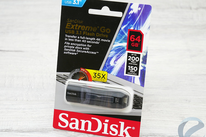 Обзор флеш-накопителя SanDisk Extreme Go USB 3.1 объемом 64 Гбайт