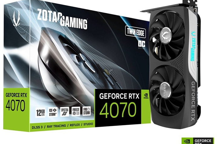 ZOTAC продает GeForce RTX 4070 GDDR6 на $10 дешевле версии с GDDR6X