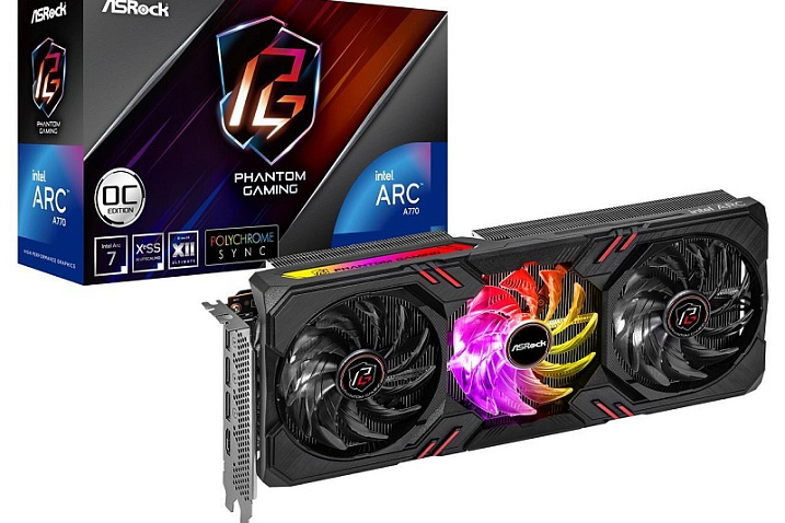 ASRock выпустила Arc A770 Phantom Gaming с 16 Гбайтами видеопамяти