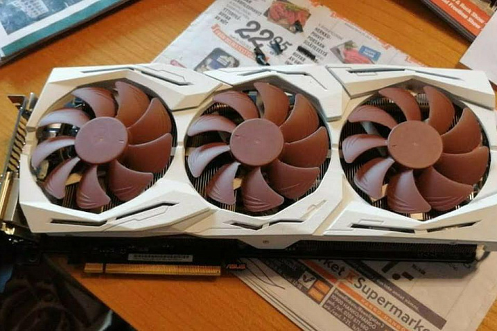ASUS разрабатывает видеокарту GeForce RTX 3070 с системой охлаждения от Noctua