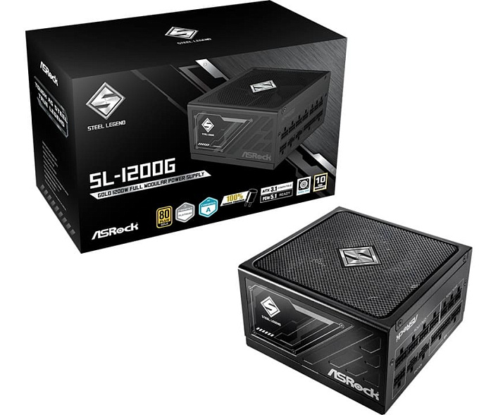 Блок питания ASRock Steel Legend Gold 1200W Black