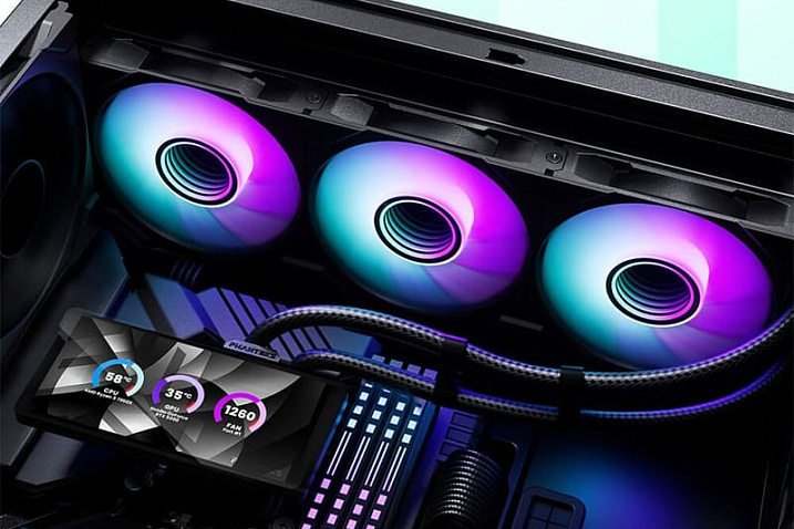 Phanteks начала продажи готовой СЖО 360M25-LCD с 6-дюймовым дисплеем