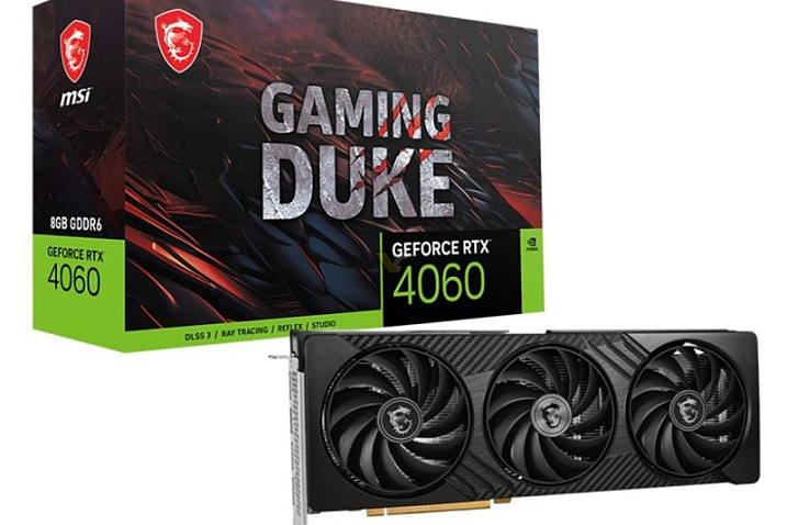 Новая модель GeForce RTX 4060 от MSI вошла в серию Gaming Duke
