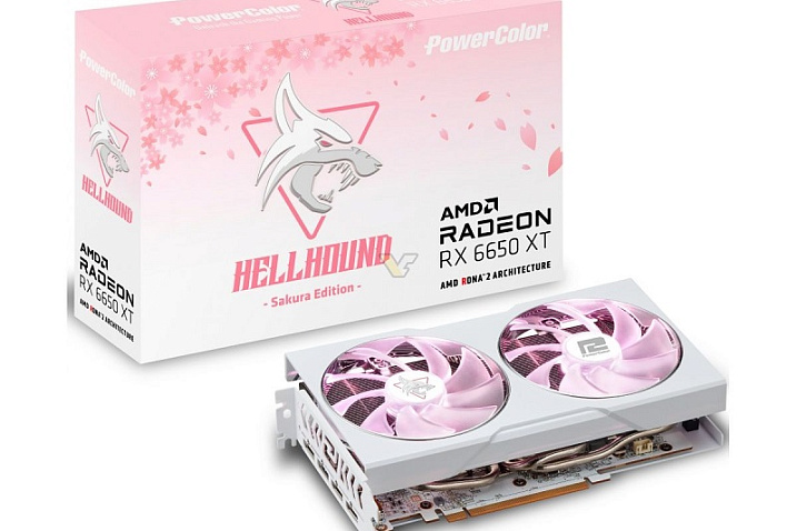 PowerColor выпустила Radeon RX 6650 XT Hellhound Sakura Edition