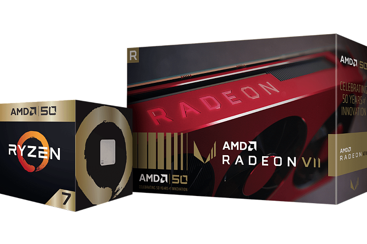 AMD подтвердила выход золотых версий Ryzen 7 2700X и Radeon VII