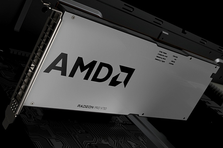 AMD выпустила однослотовую Radeon PRO V710 для серверов Microsoft Azure