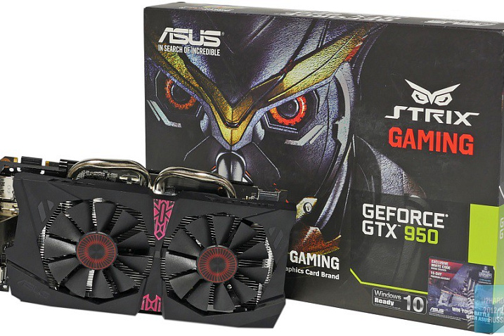 Обзор и тест видеокарты Asus GeForce GTX 950 Strix (STRIX-GTX950-DC2OC-2GD5-GAMING)