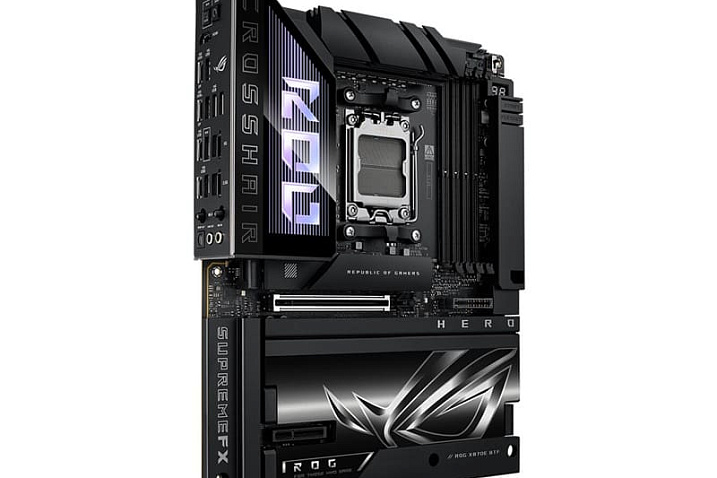 ASUS представила плату ROG Crosshair X870E Hero BTF со скрытыми разъёмами