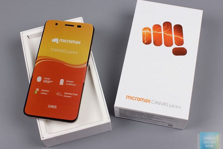 Обзор смартфона Micromax Canvas Juice 4 Q465