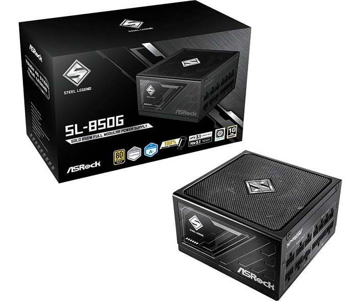 Блок питания ASRock Steel Legend Gold 850W Black