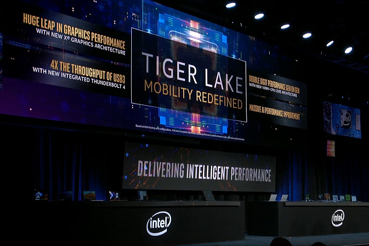 Intel сравнивает процессоры Tiger Lake с линейкой процессоров двухлетней давности
