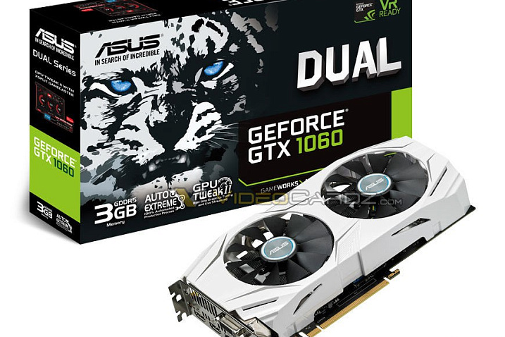 Asus, Gigabyte, Galax, EVGA, Palit, MSI и Zotac готовы предложить GTX 1060 с 3 Гб памяти