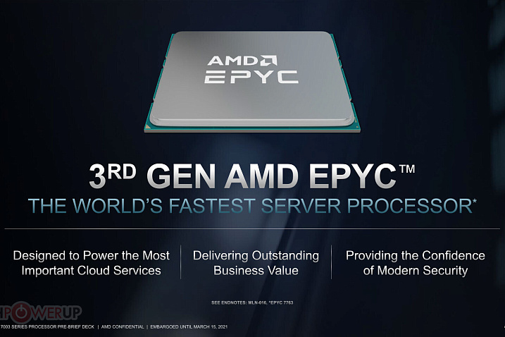 AMD представила серверные процессоры EPYC Milan