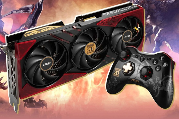 MSI RTX 4060 Ti Gaming Slim Monster Hunter Edition поставляется с геймпадом Force GC30