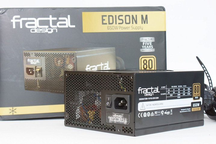 Обзор и тестирование блока питания Fractal Design Edison M 650W