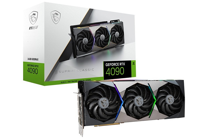 MSI выпустила GeForce RTX 4090 SUPRIM X CLASSIC