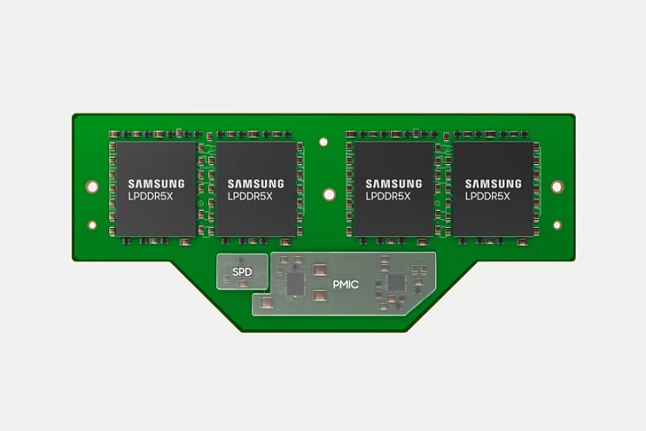 Samsung анонсировала новый тип памяти LPCAMM LPDDR5X